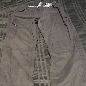 Koi gray small petite pants